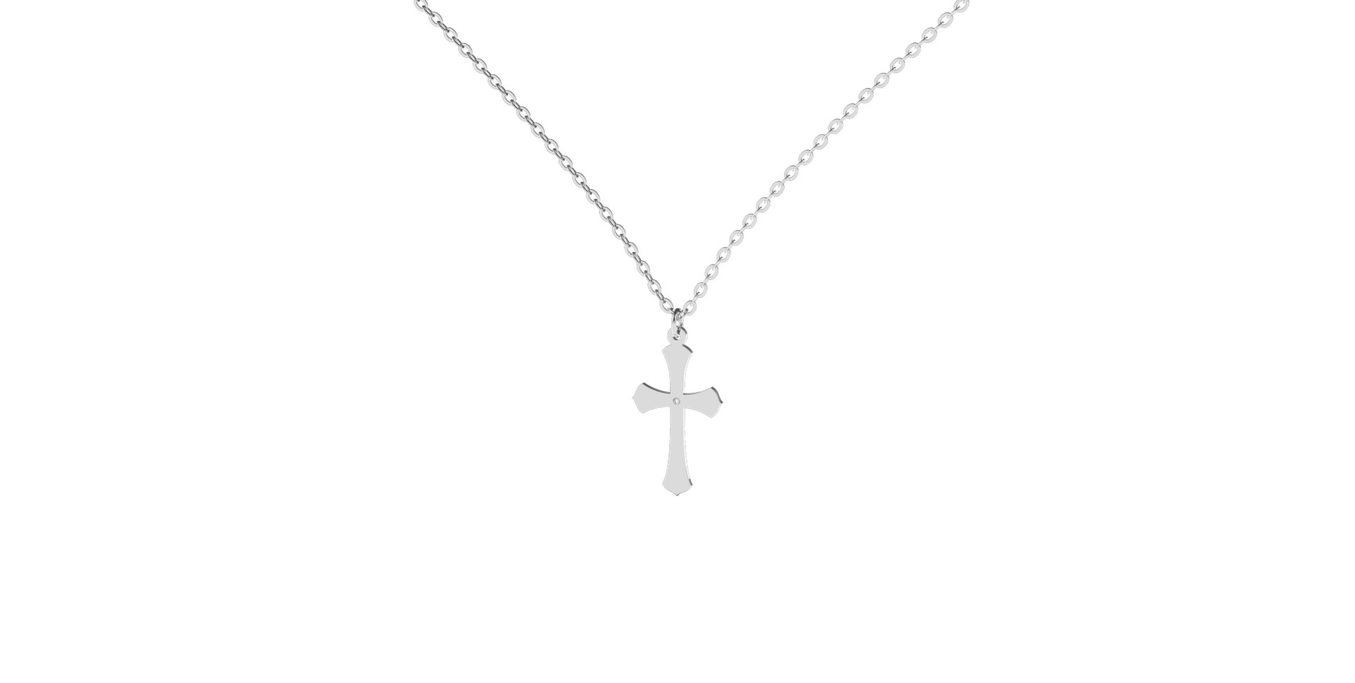 Diamond necklace Classic Cross