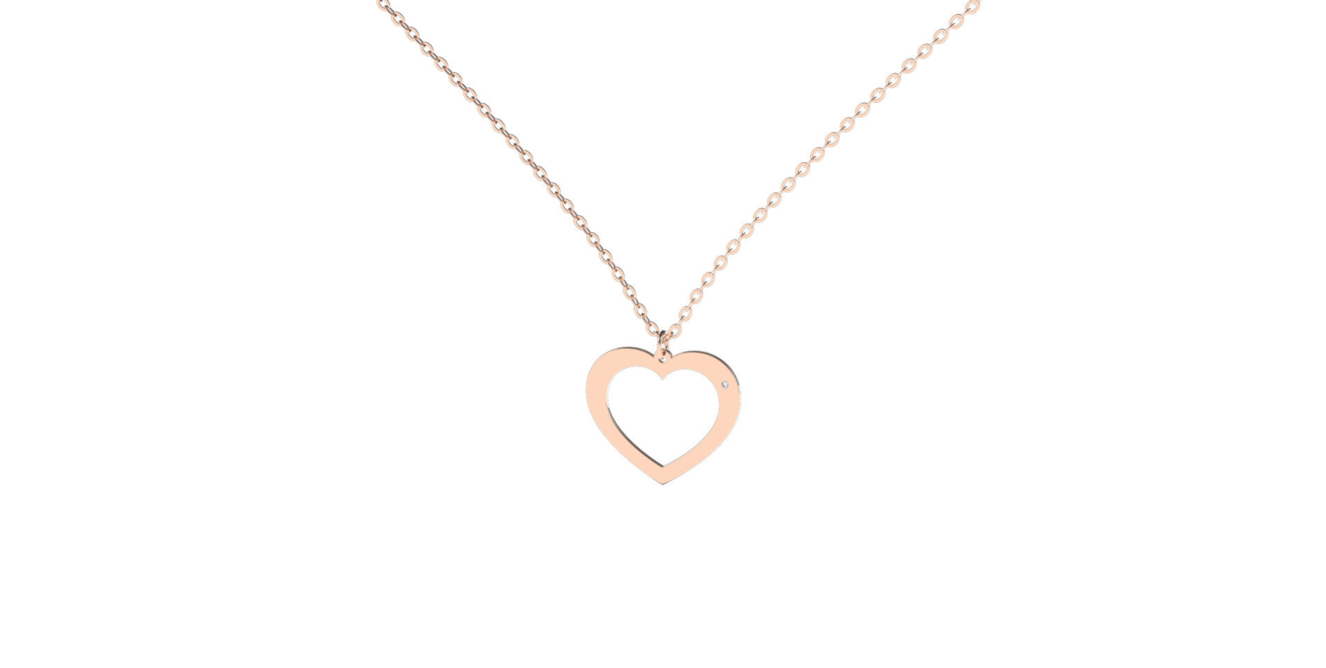 Diamond necklace One Heart