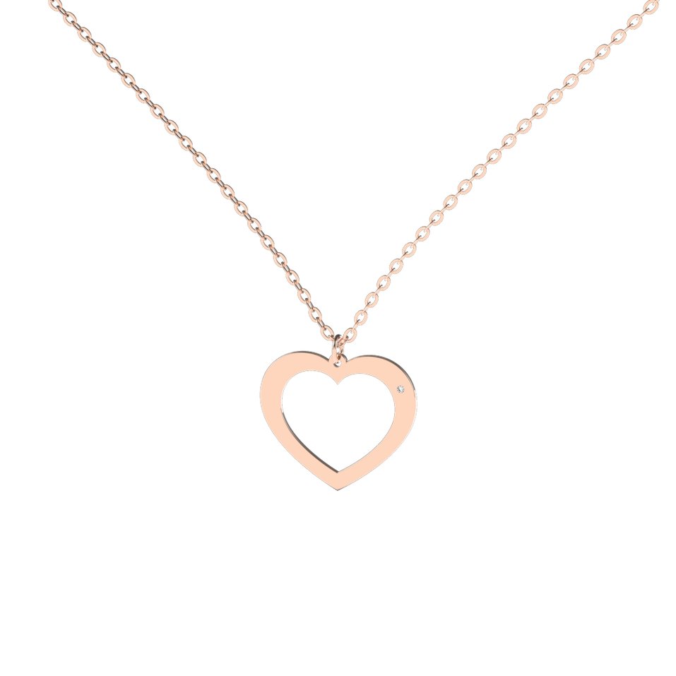 Diamond necklace One Heart