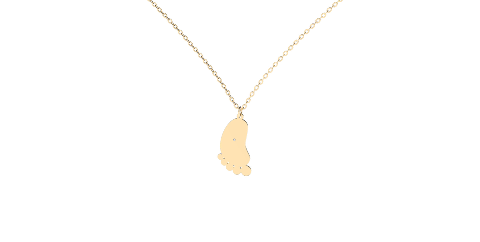 Diamond necklace Baby Foot