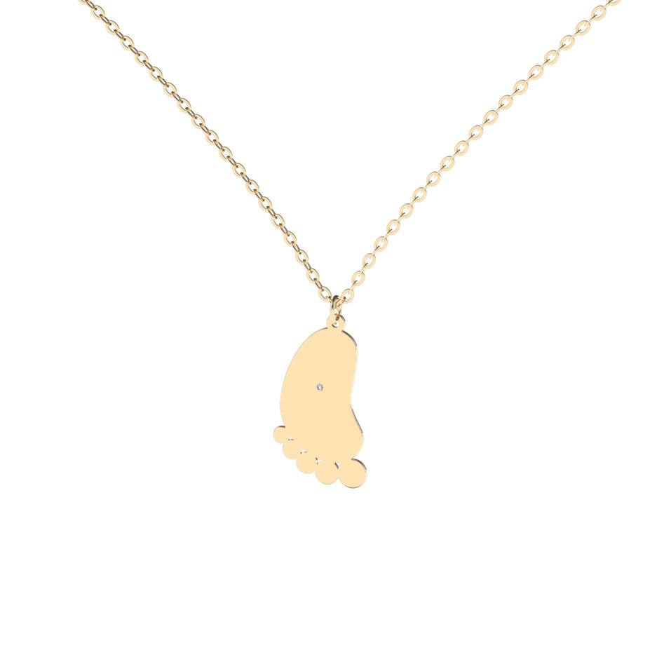 Diamond necklace Baby Foot