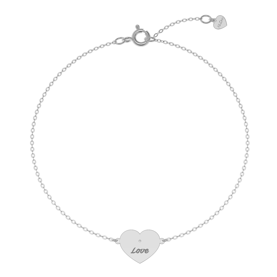 Diamond bracelet Heart Love