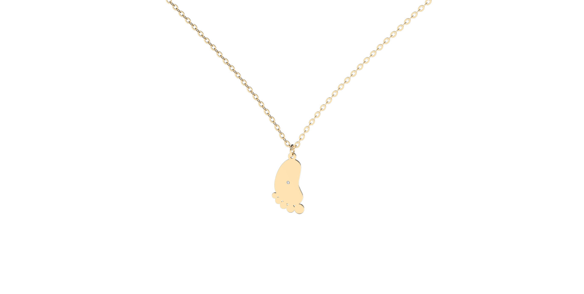 Diamond necklace Baby Foot