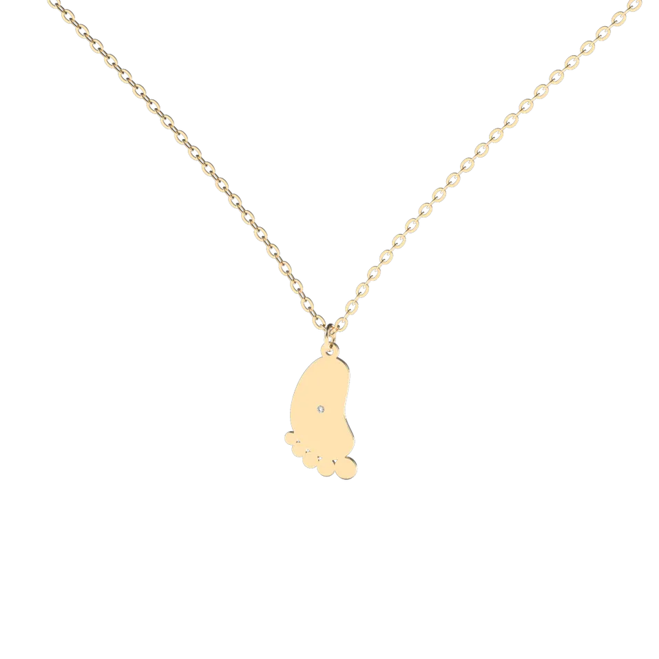 Diamond necklace Baby Foot