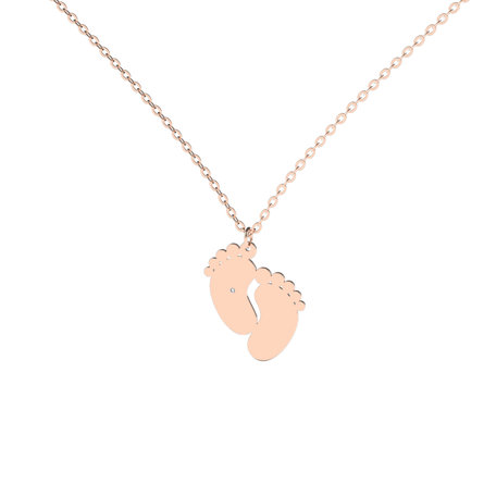 Diamond necklace Baby Feet