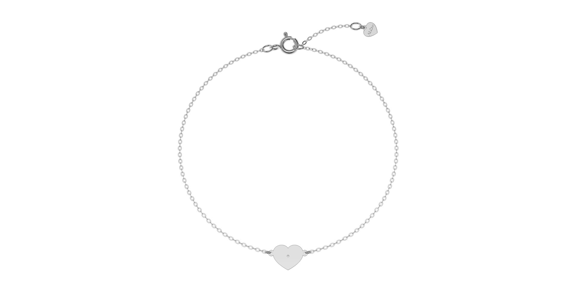 Diamond bracelet Glittering Heart