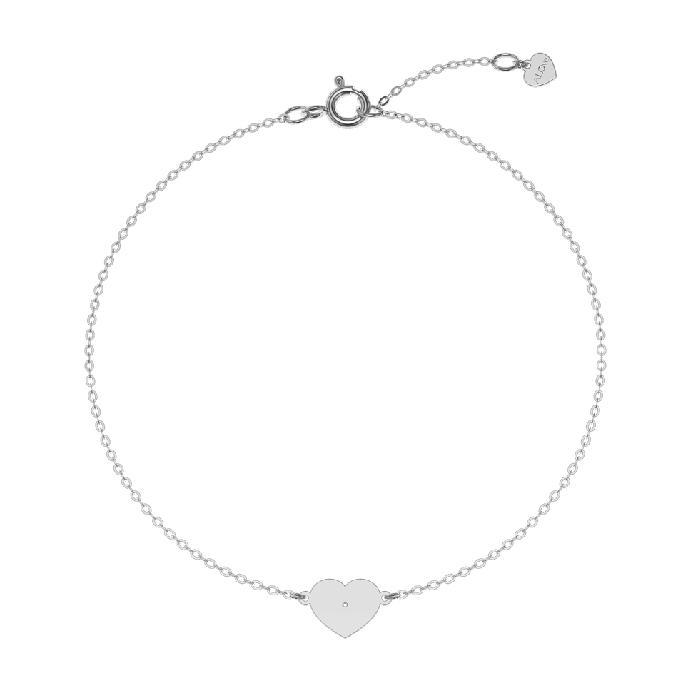 Diamond bracelet Glittering Heart
