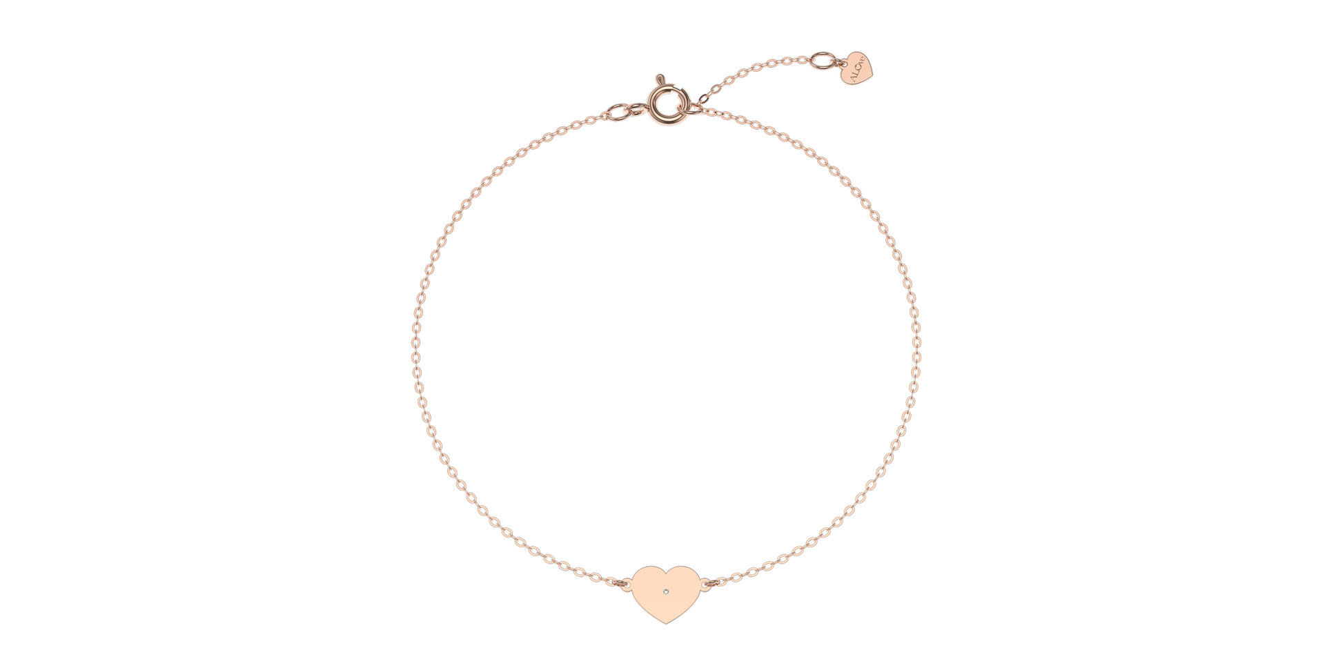 Diamond bracelet Glittering Heart