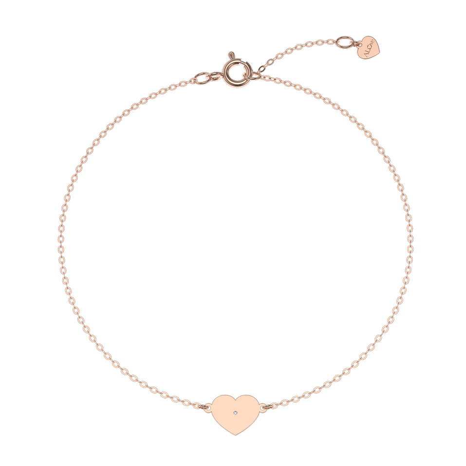 Diamond bracelet Glittering Heart