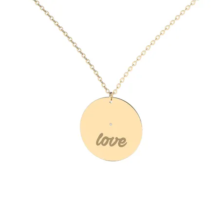 Diamond necklace Oval Love
