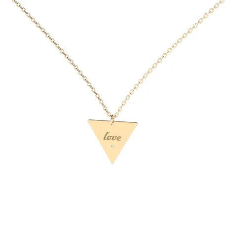 Diamond necklace Love Triangle