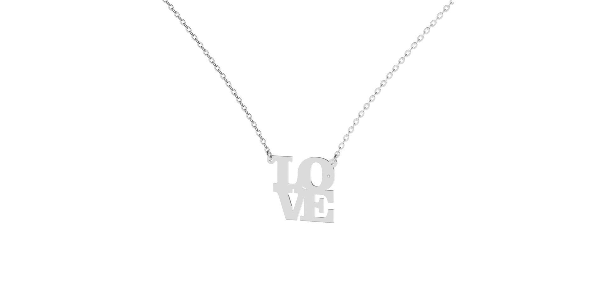 Diamond necklace Love
