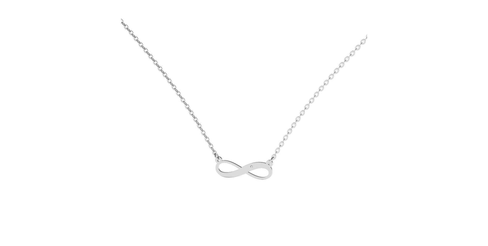 Diamond necklace Infinity Love