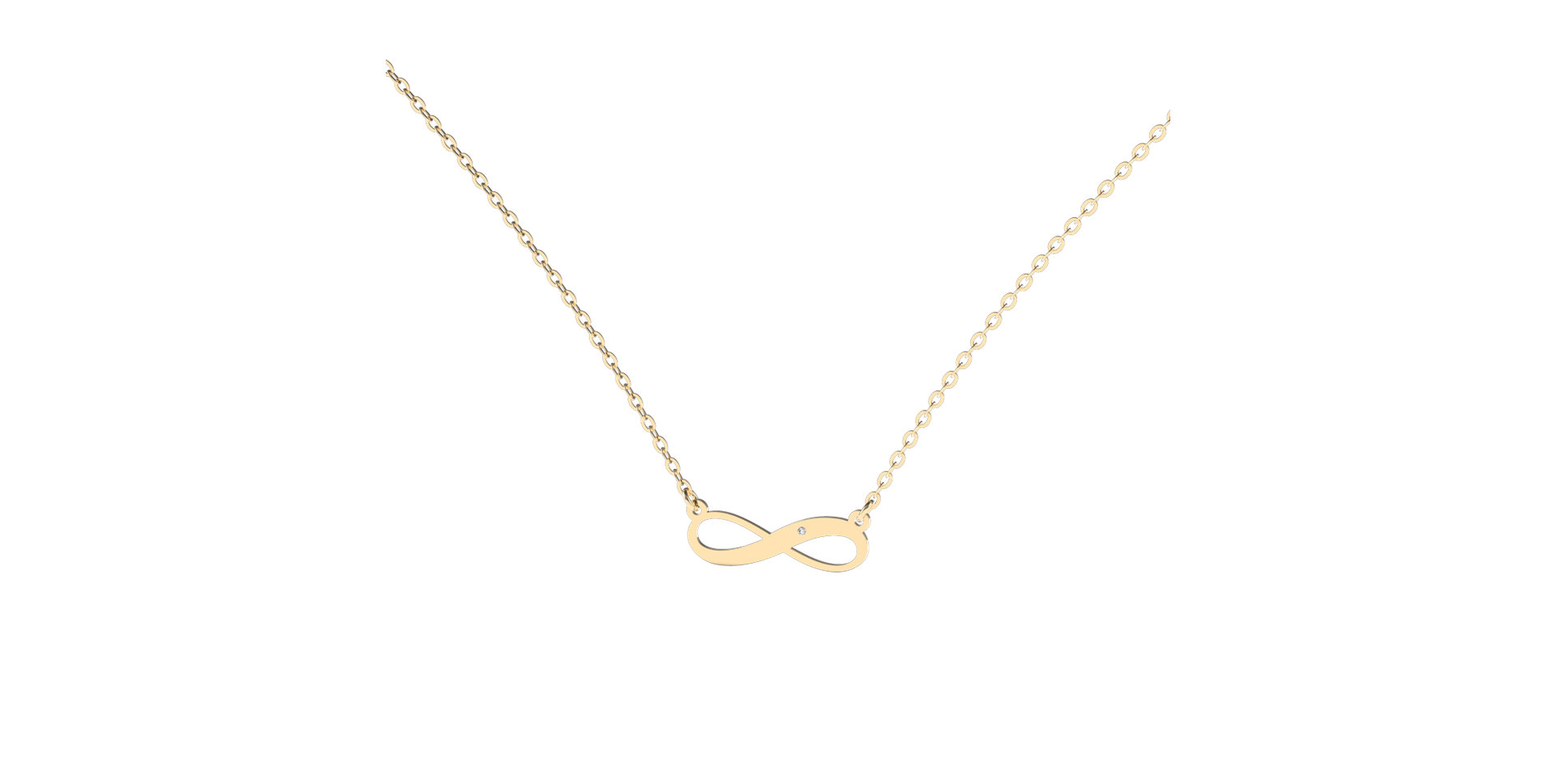 Diamond necklace Infinity Love