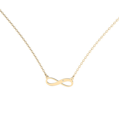 Diamond necklace Infinity Love