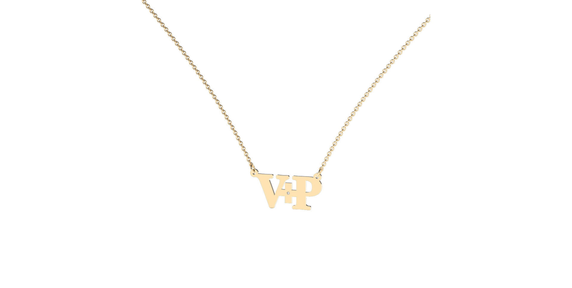 Diamond necklace Initials