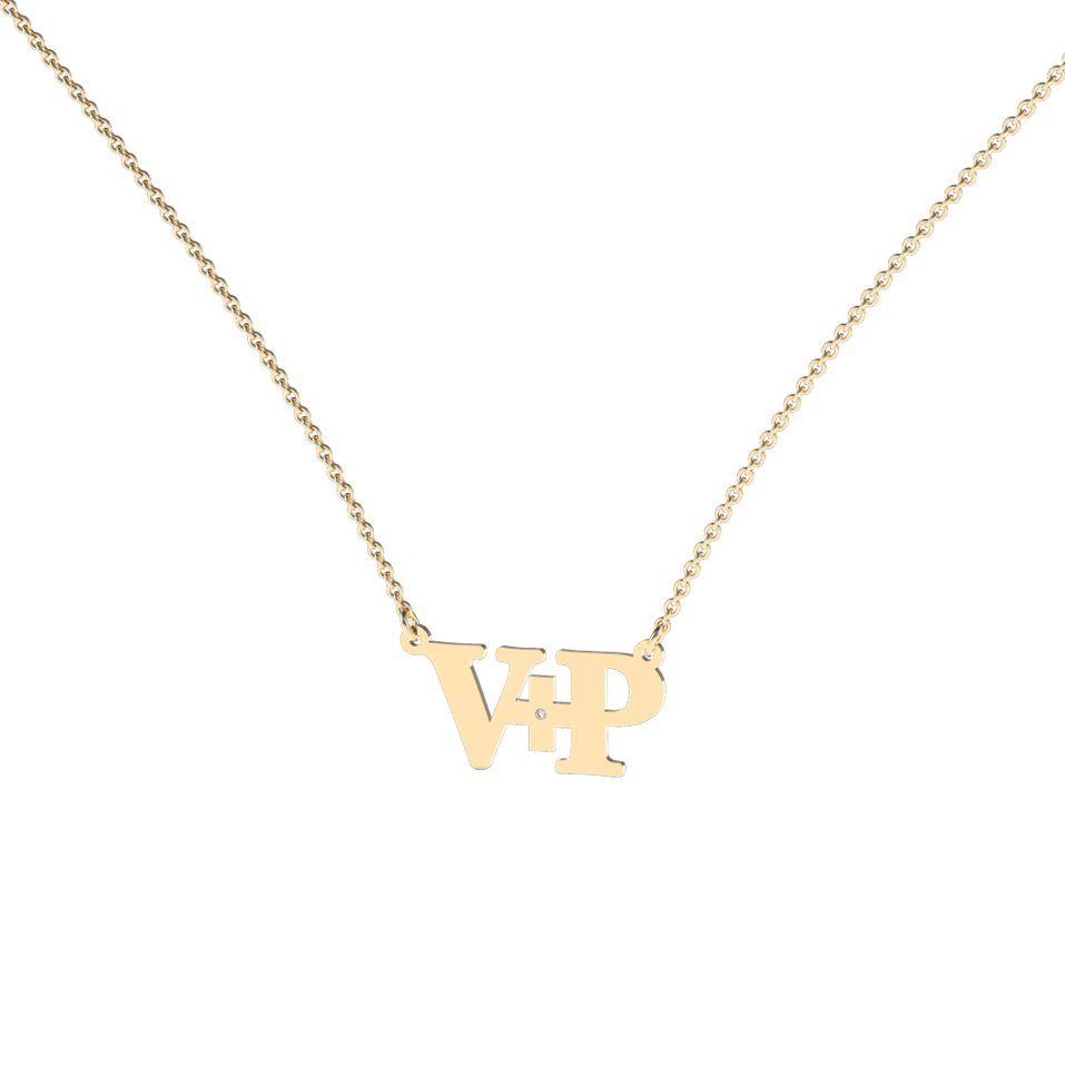 Diamond necklace Initials