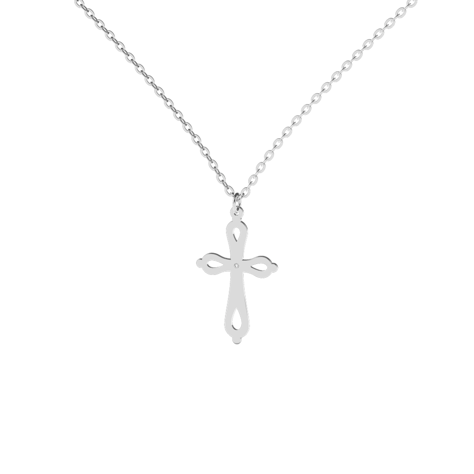 Diamond necklace Classic Cross