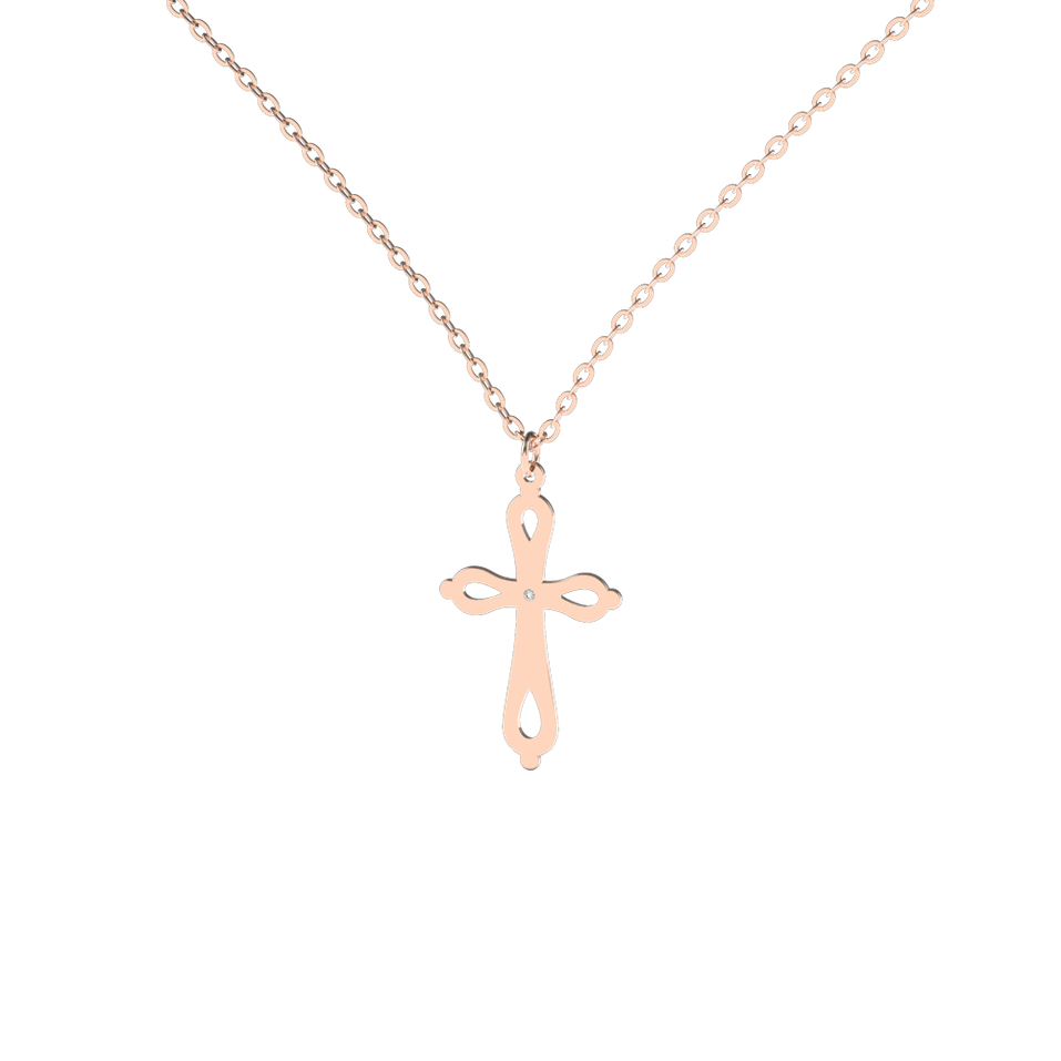 Diamond necklace Classic Cross