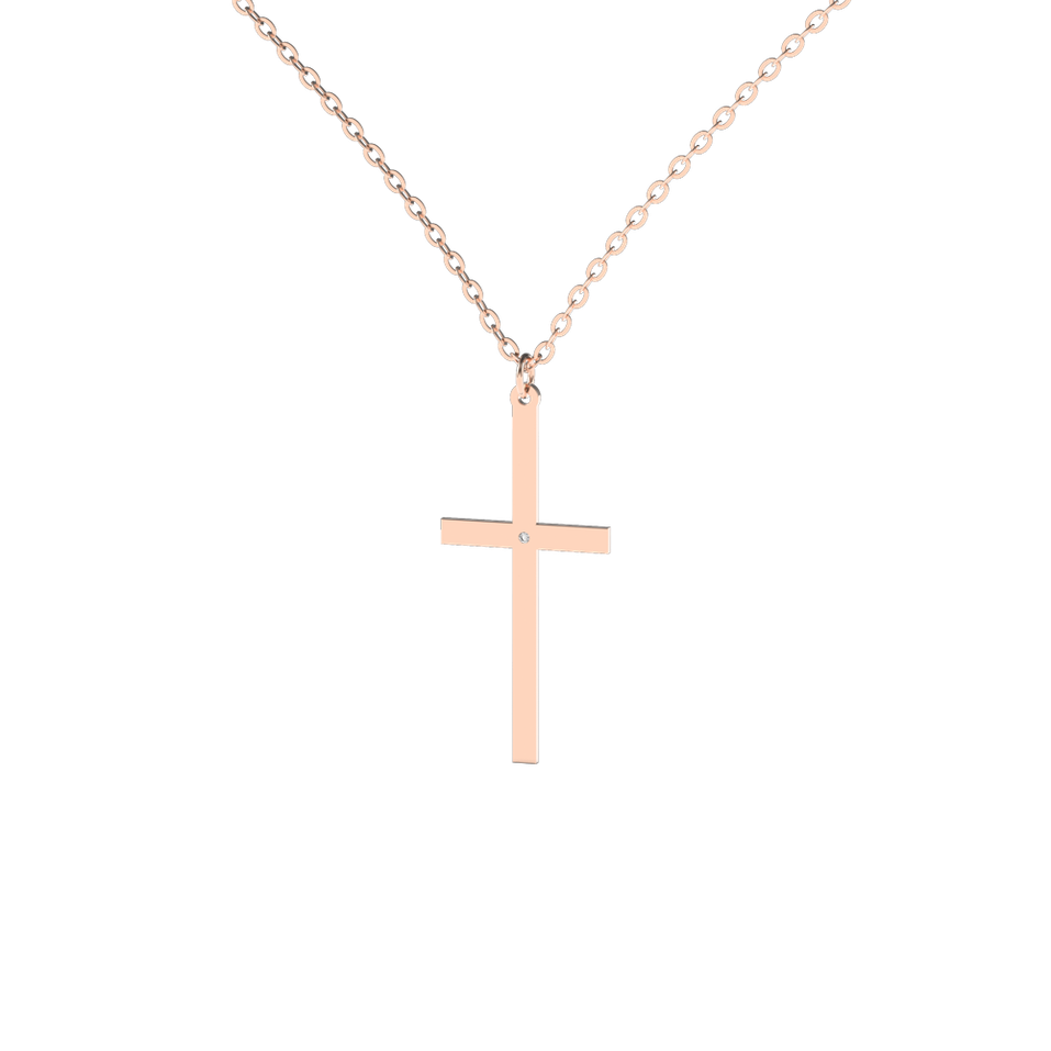 Diamond necklace Cross