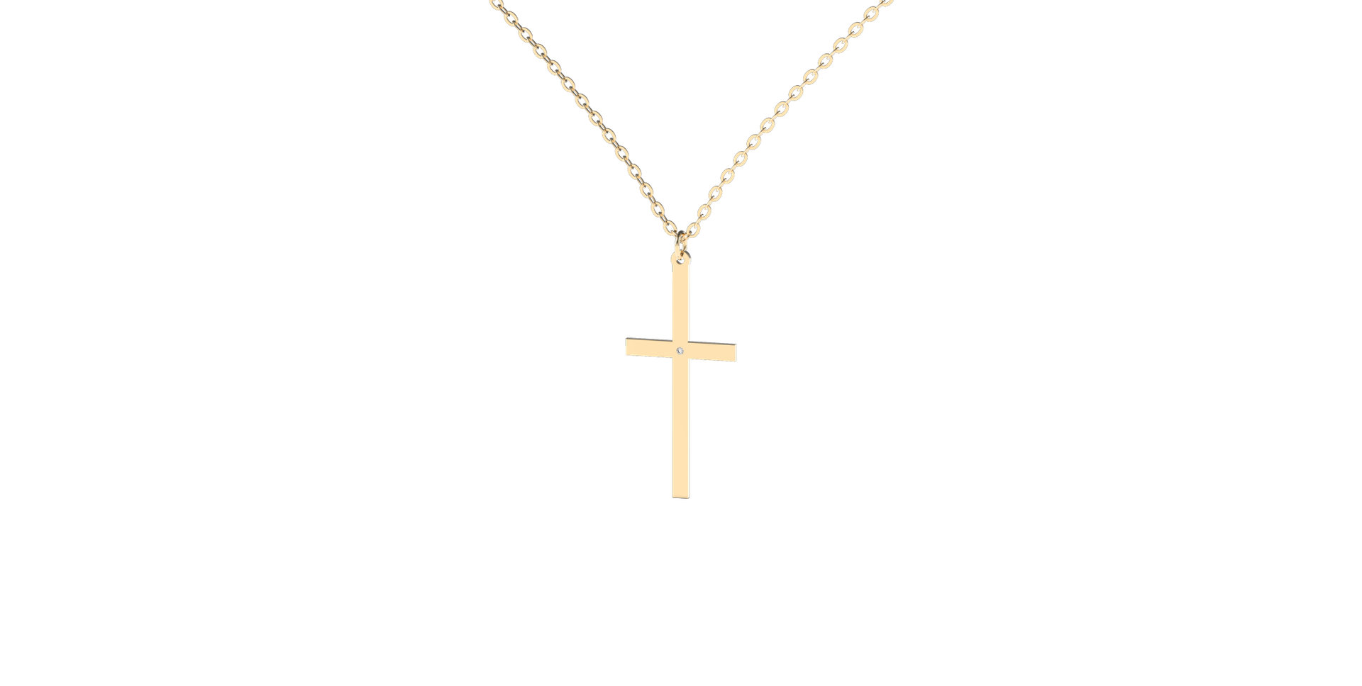 Diamond necklace Cross