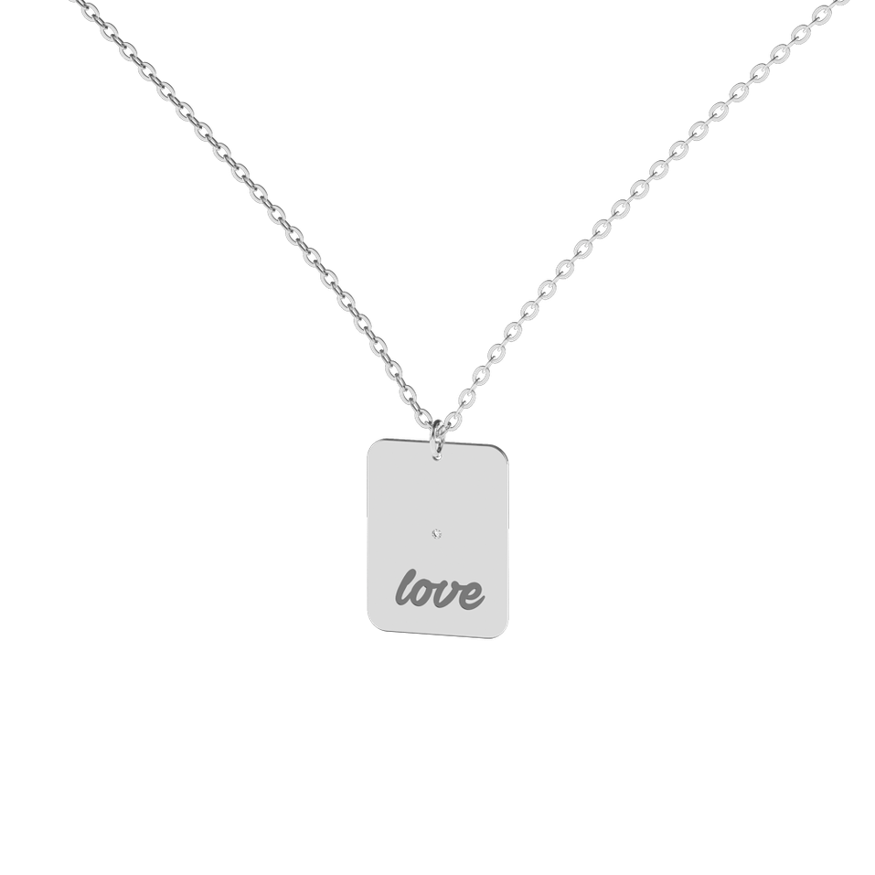 Diamond necklace Love