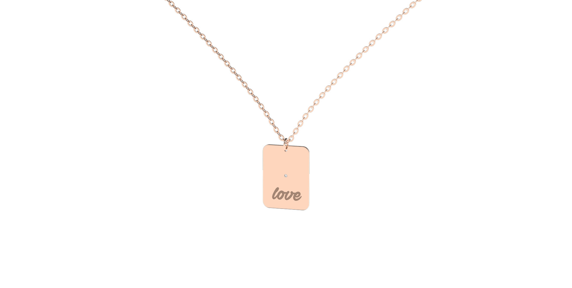 Diamond necklace Love
