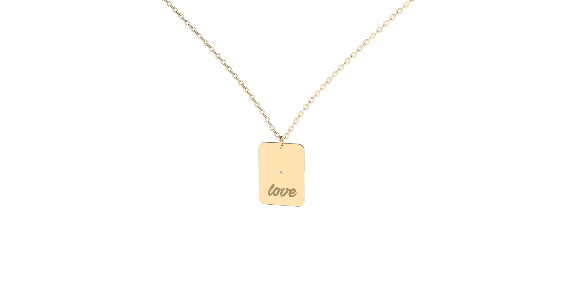 Diamond necklace Love