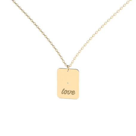 Diamond necklace Love