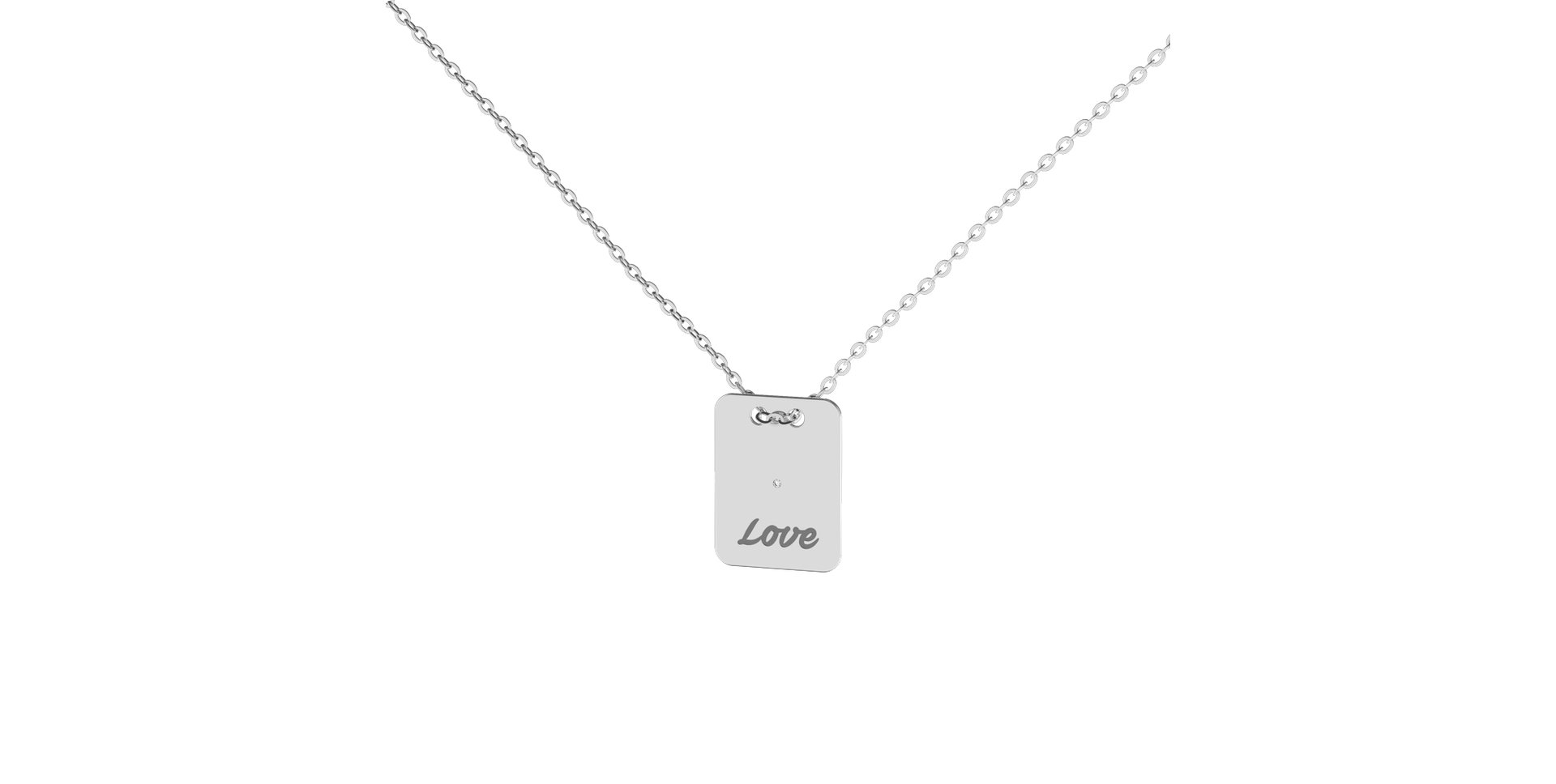 Diamond necklace Stamp Love