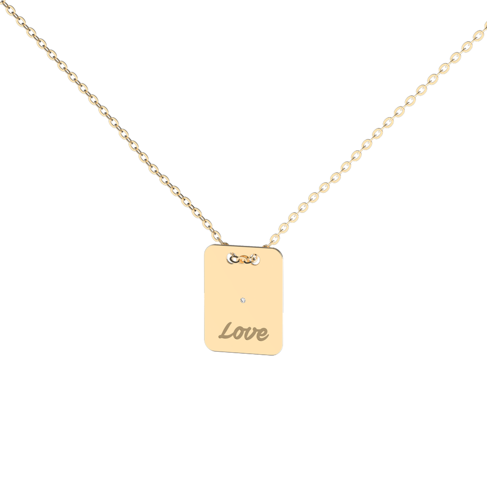 Diamond necklace Stamp Love