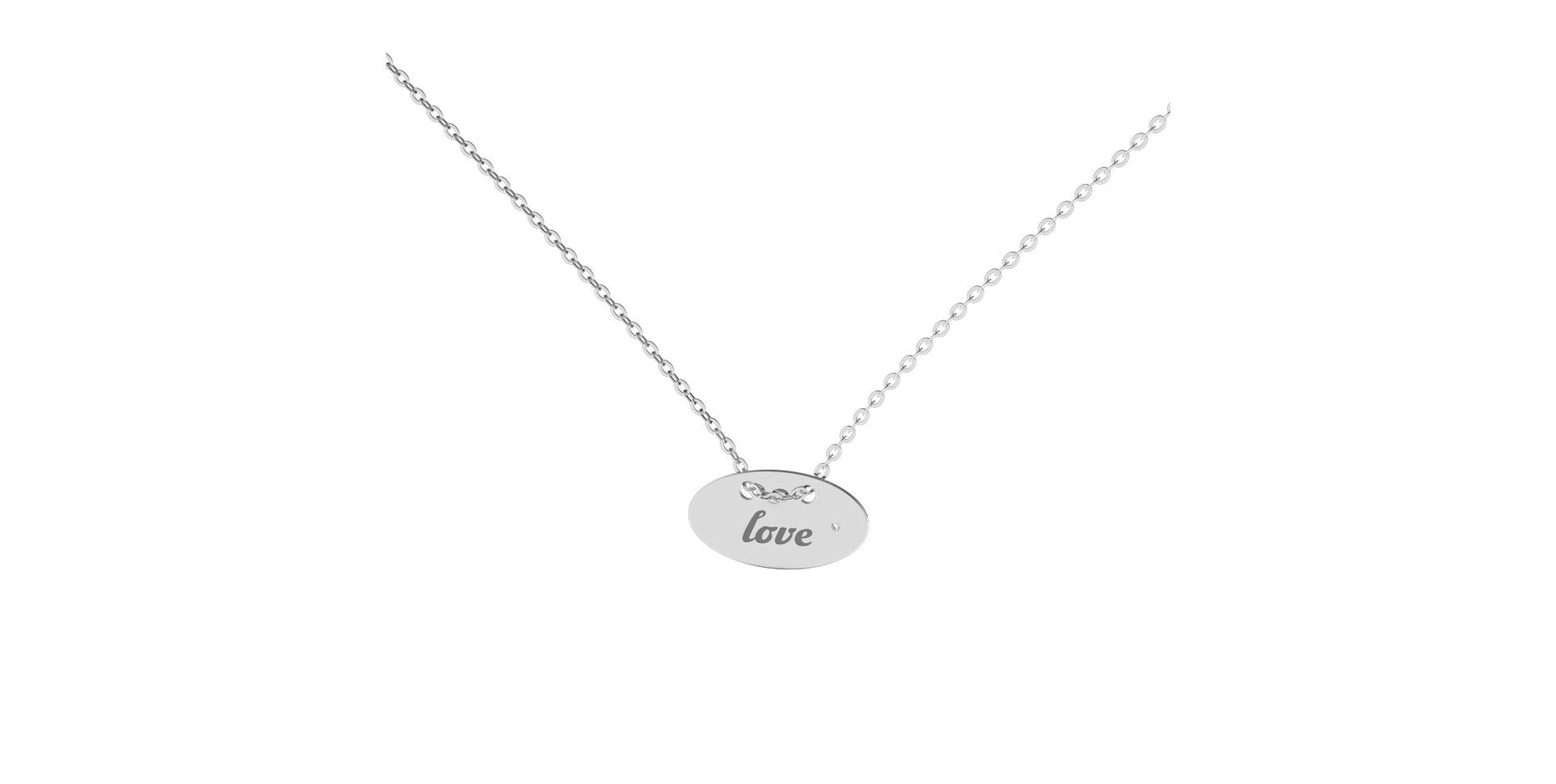 Diamond necklace Love Y
