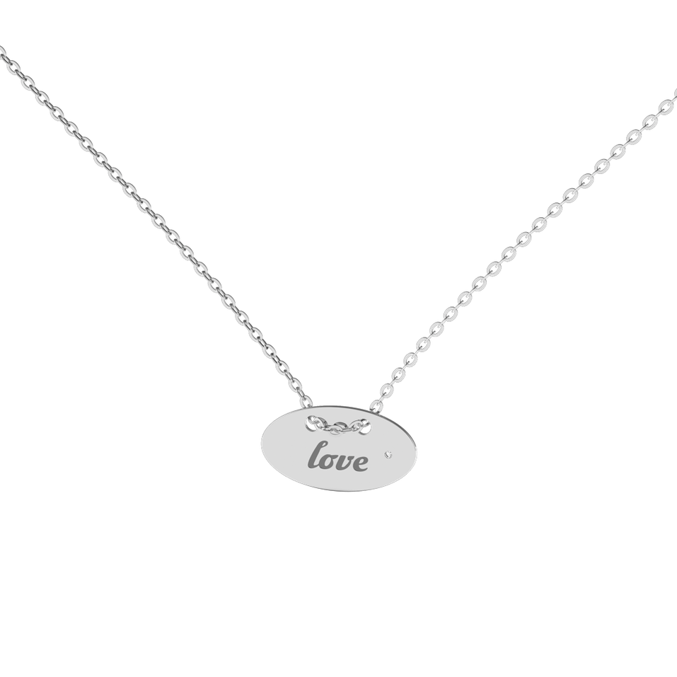 Diamond necklace Love Y