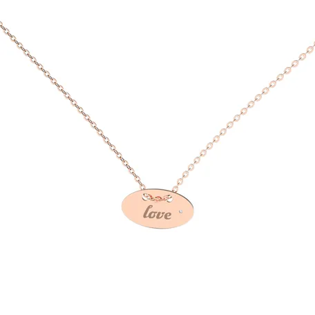 Diamond necklace Love Y