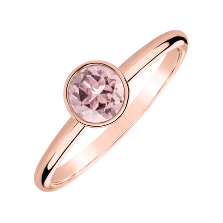 Ring with Rose Quartz Bonbon