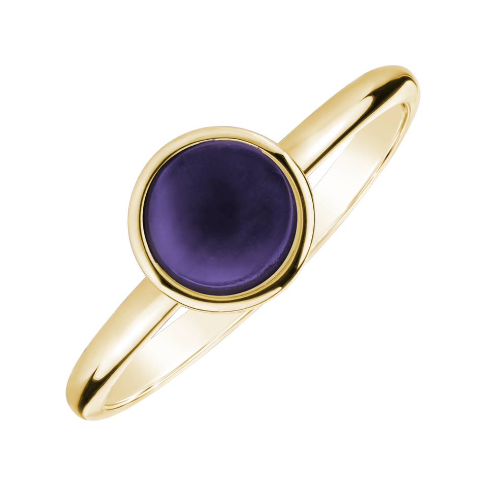Ring with Iolit Bonbon