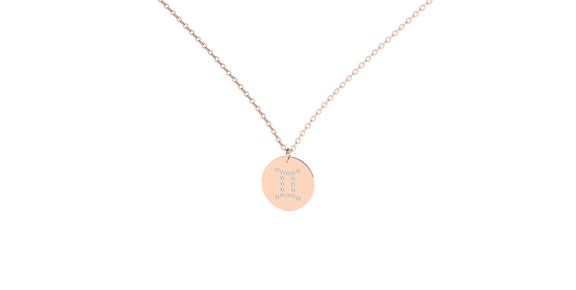 Diamond necklace Gemini