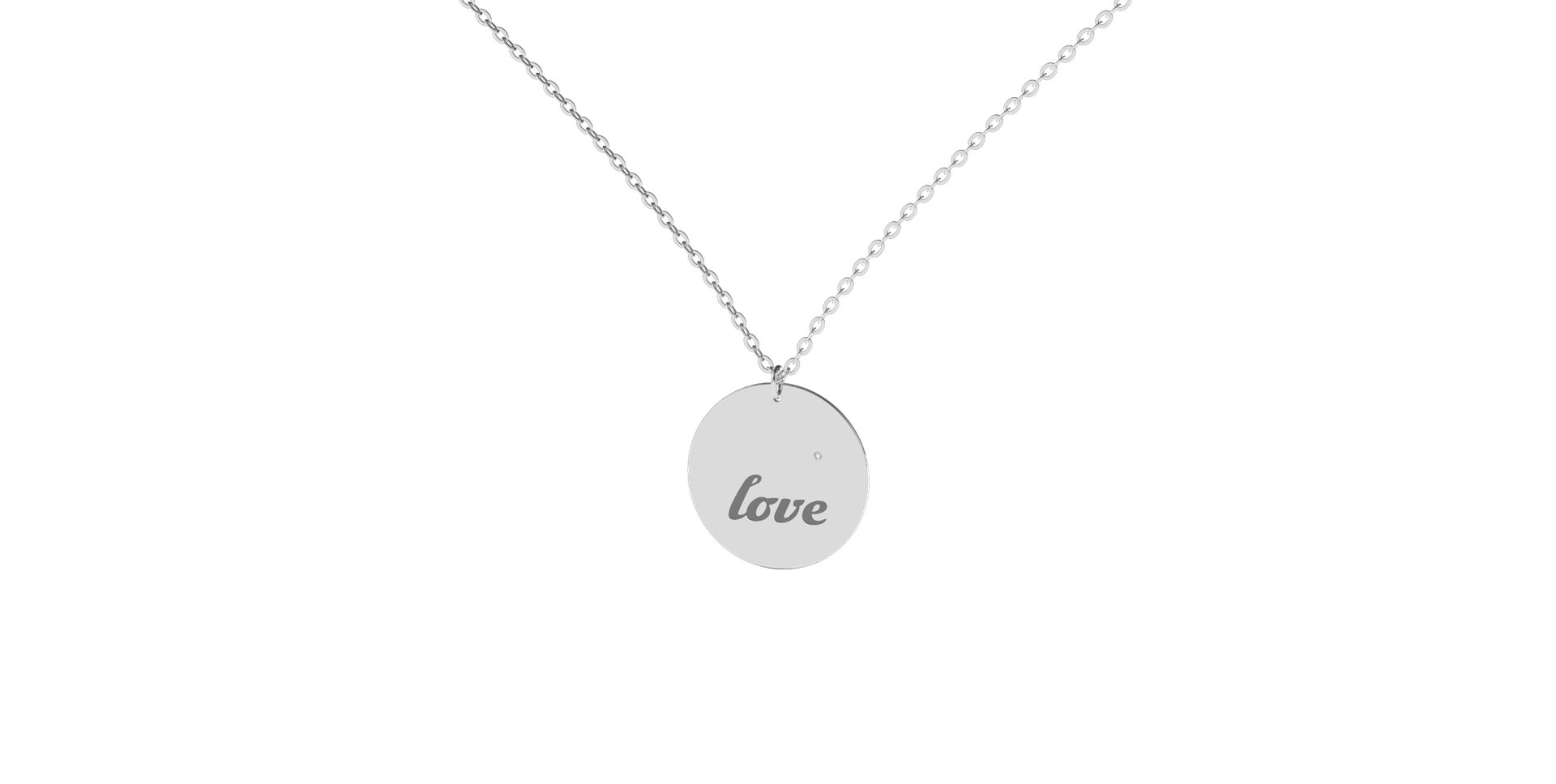 Diamond necklace Love