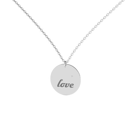 Diamond necklace Love
