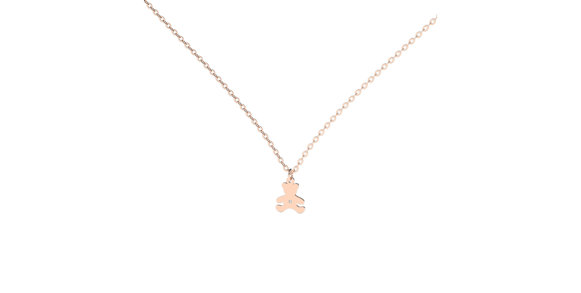 Diamond necklace Teddy Bear