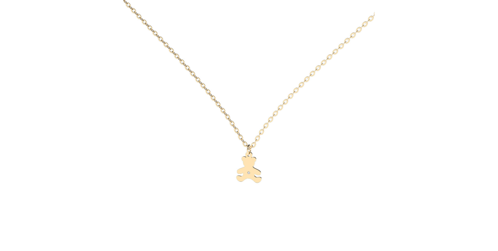 Diamond necklace Teddy Bear