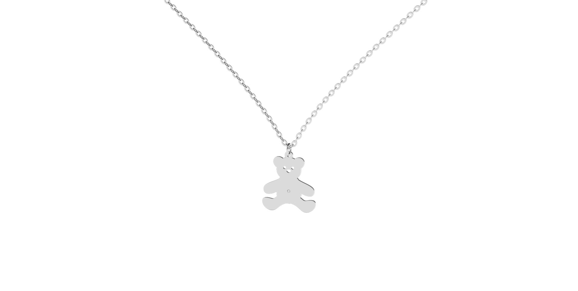 Diamond necklace Teddy Bear