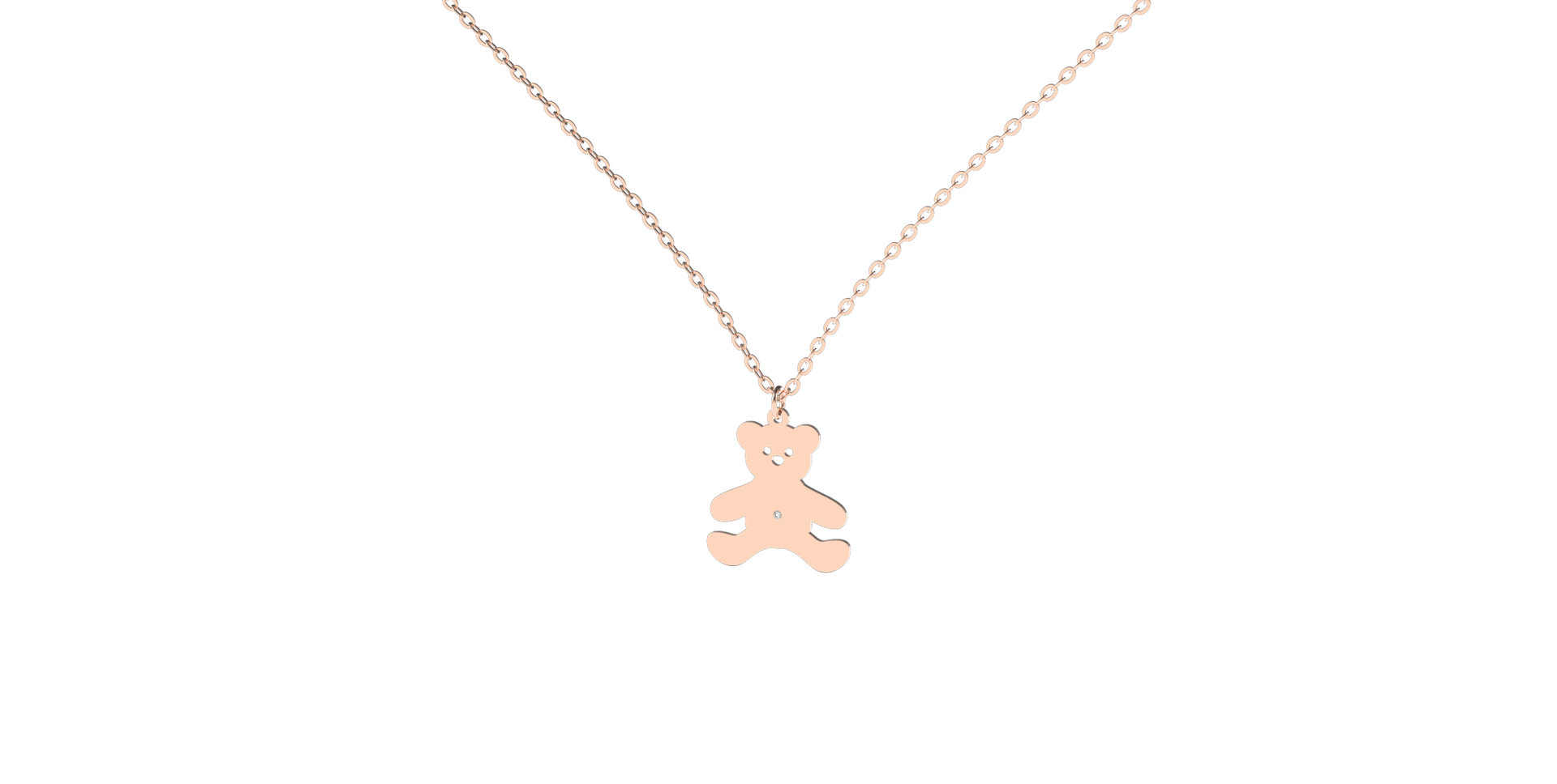 Diamond necklace Teddy Bear