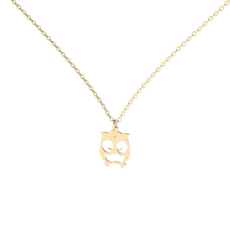 Diamond necklace Lovely Owl