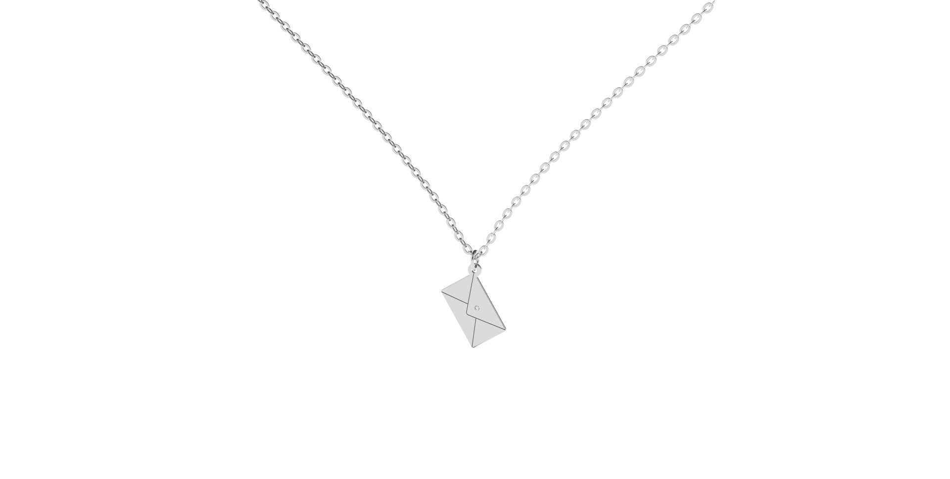 Diamond necklace Letter of Love