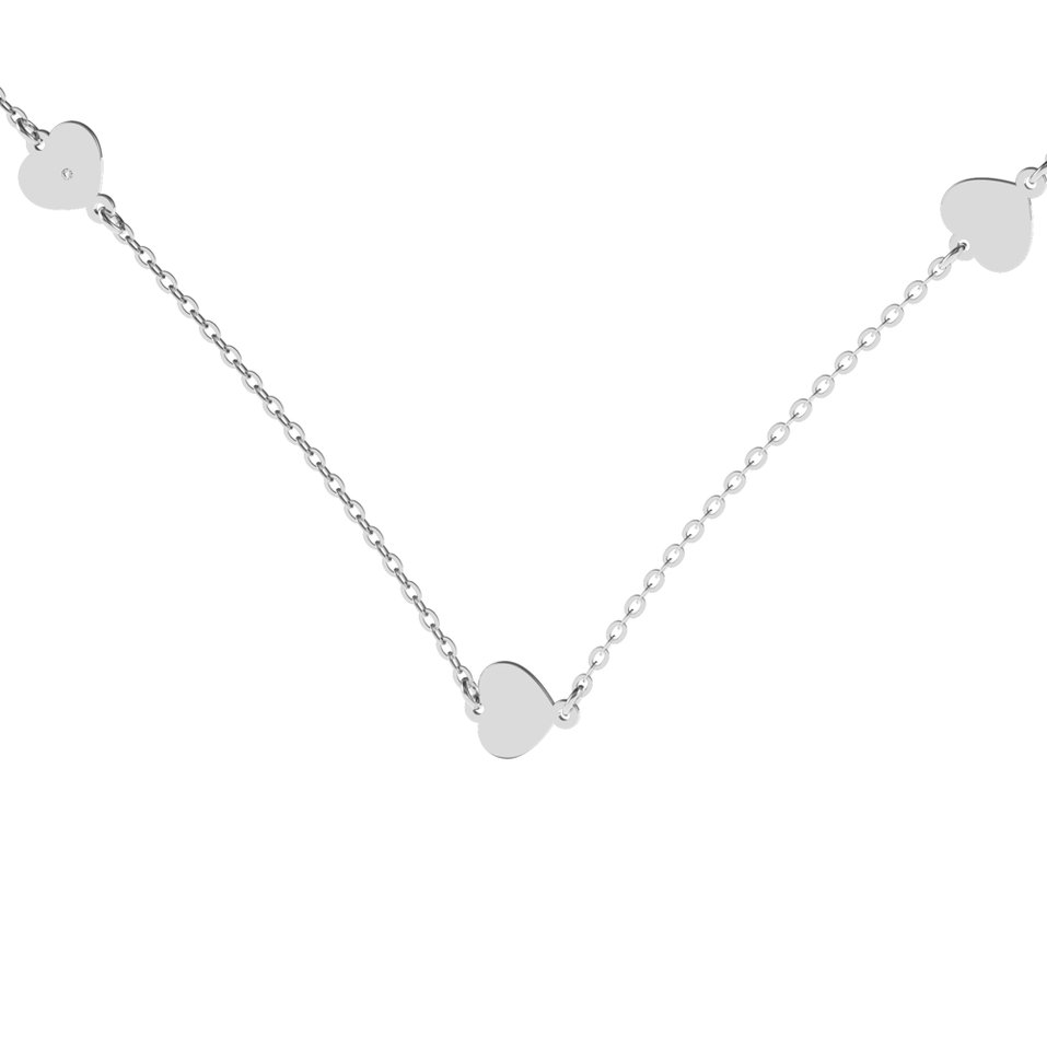 Diamond necklace Little Heart