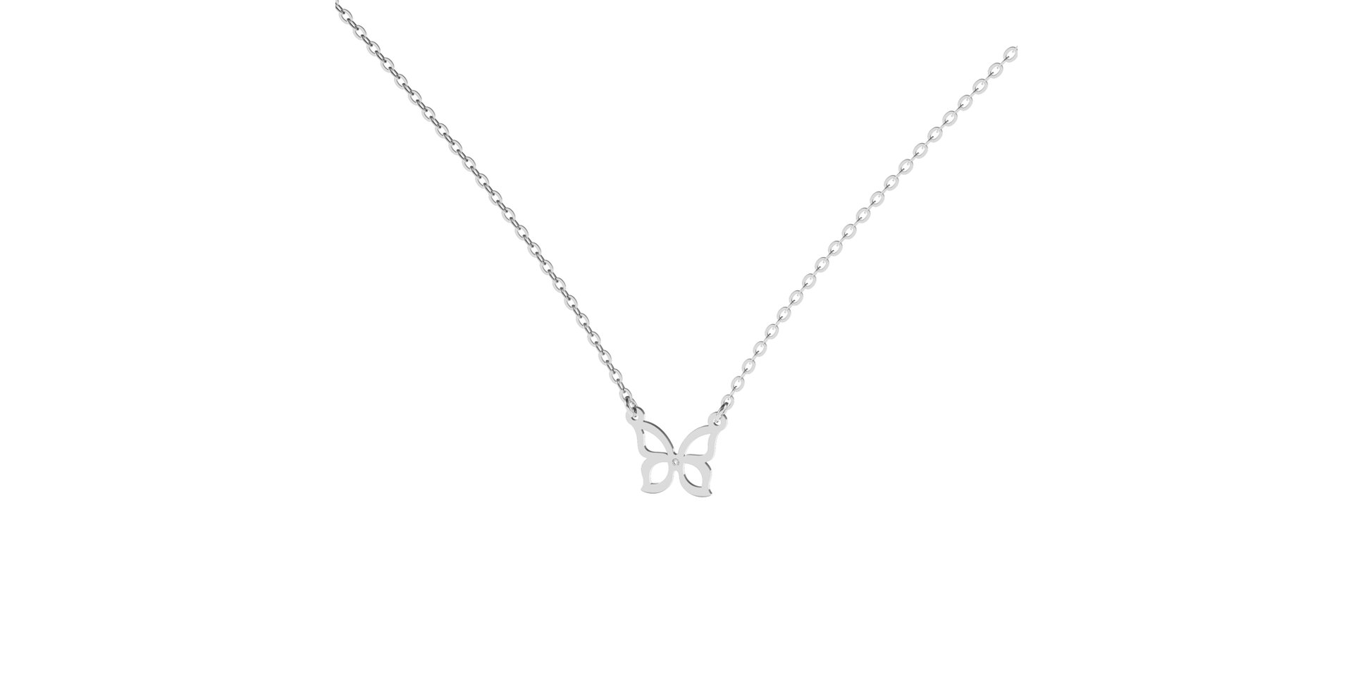 Diamond necklace Butterfly