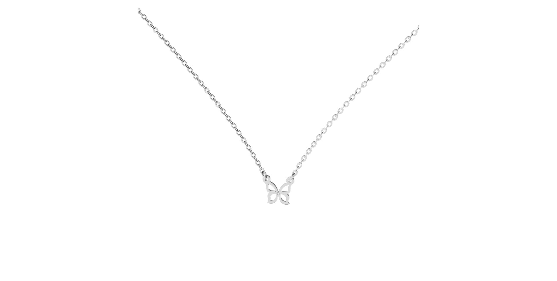 Diamond necklace Butterfly