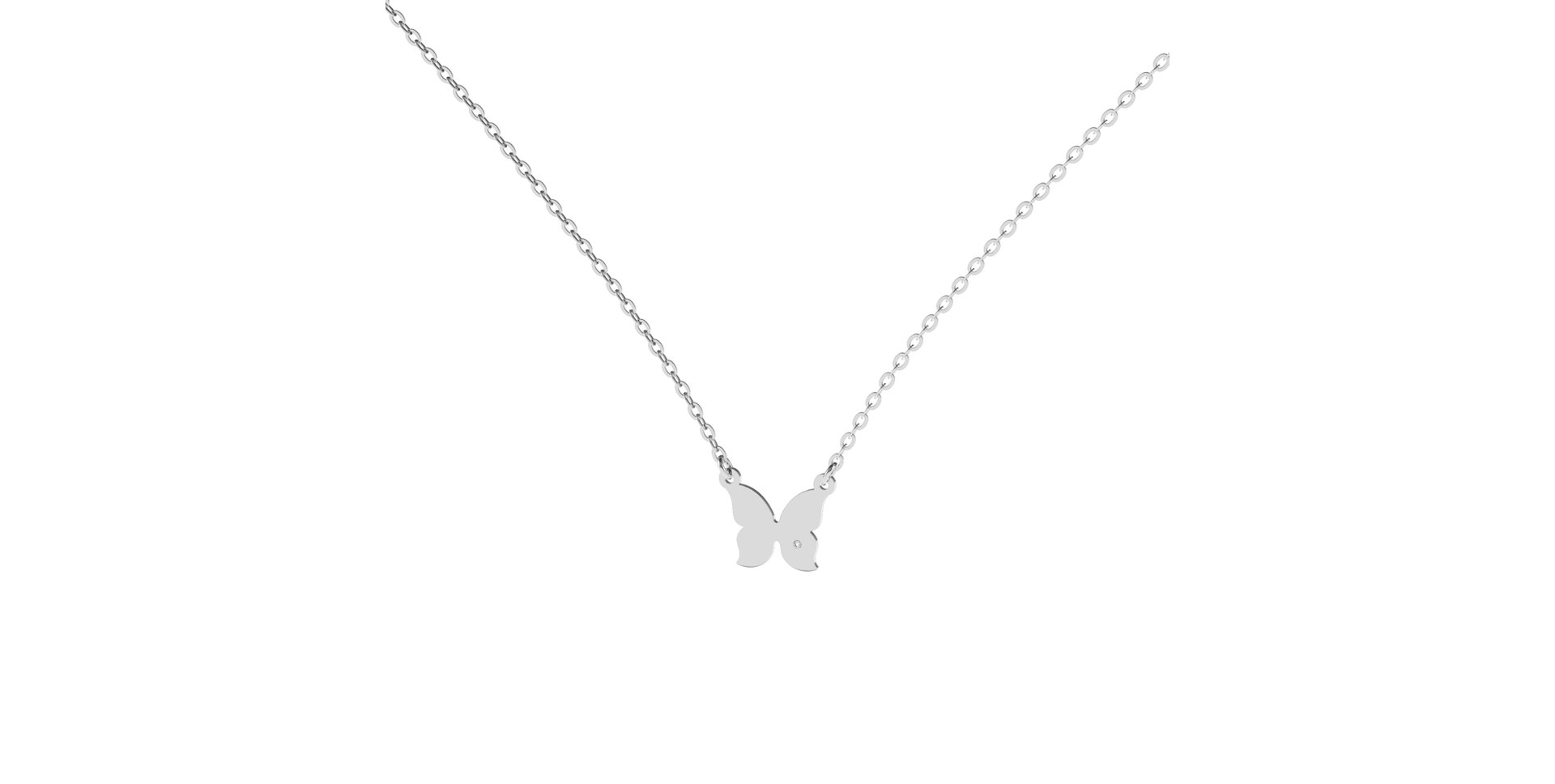 Diamond necklace Extra Butterfly
