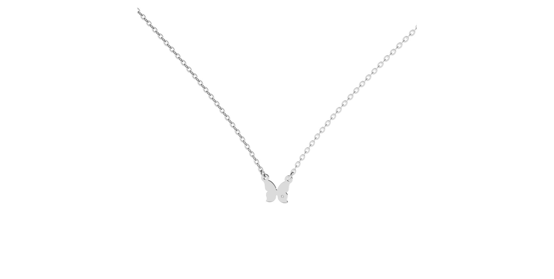 Diamond necklace Extra Butterfly
